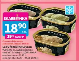 Auchan Lody śmietankowe Grycan oferta