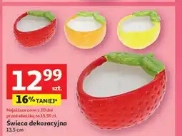 Auchan Świeca dekoracyjna 13.5 cm oferta