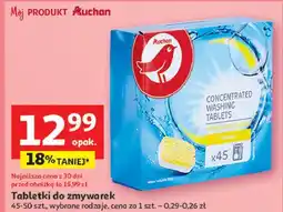 Auchan Tabletki wielofunkcyjne do zmywarek citron Auchan oferta