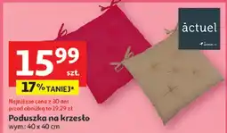 Auchan Poduszka na krzesło 40 x cm Actuel oferta