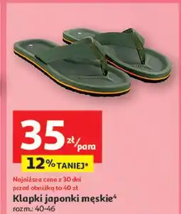 Auchan Klapki japonki męskie oferta