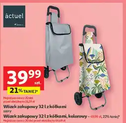 Auchan Wózek zakupowy 32 l kolorowy Actuel oferta