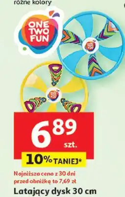 Auchan Latający dysk 30 cm One Two Fun oferta