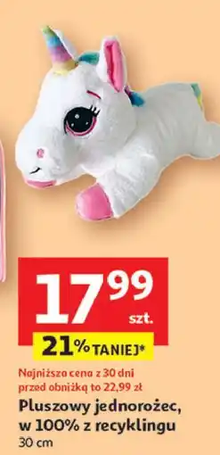 Auchan Jednorożec pluszak 30 cm oferta