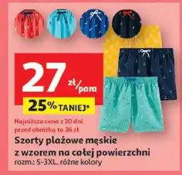 Auchan Szorty plażowe męskie s-3xl Inextenso By Auchan oferta