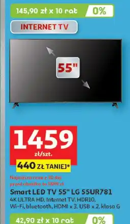 Auchan Telewizor 55'' 55ur781 Lg oferta