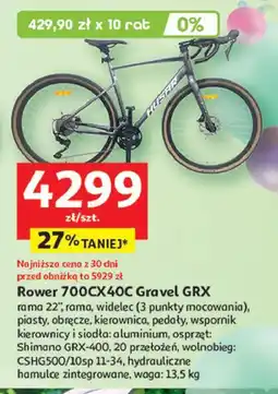 Auchan Rower gravel 700cx40c Husar oferta