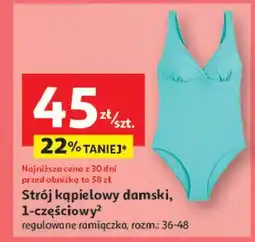 Auchan Strój kąpielowy jednoczęściowy 36-48 Inextenso By Auchan oferta