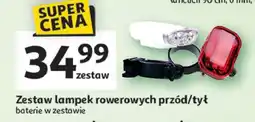 Auchan Zestaw lamp rowerowych oferta