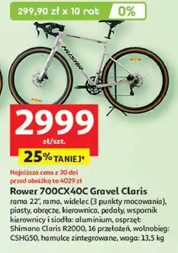 Auchan Rower 700cx40c gravel claris Husar oferta