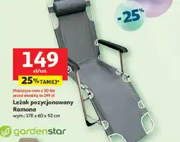 Auchan Leżak ramona 178 x 60 92 cm Garden Star oferta