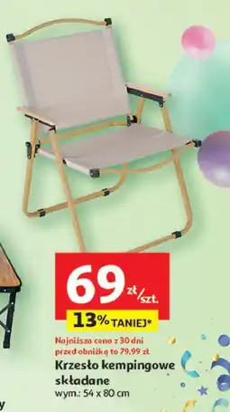 Auchan Krzesło kempingowe składane oferta