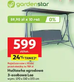 Auchan Huśtawka ogrodowa lea Garden Star oferta