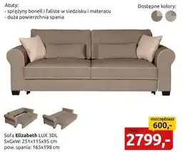 Black Red White Sofa Elizabeth oferta