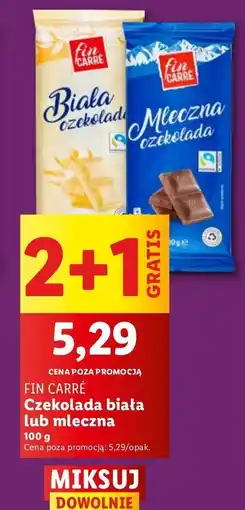 Lidl Czekolada mleczna Fin carre oferta