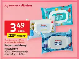 Auchan Papier nawilżany Auchan oferta