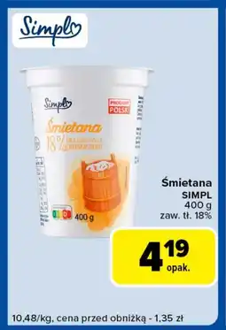 Carrefour Express Śmietana Simpl oferta
