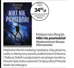Empik Nikt nie powiedział Małgorzata Rogala oferta