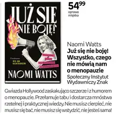 Empik Już się nie boję! Wszystko, czego nie mówią nam o menopauzie Naomi Watts oferta