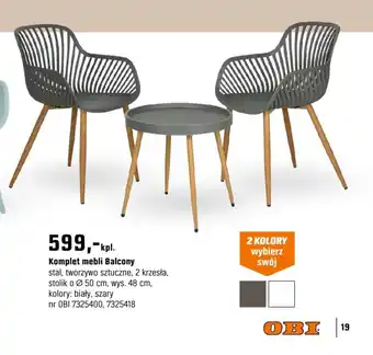 OBI Komplet mebli Balcony oferta