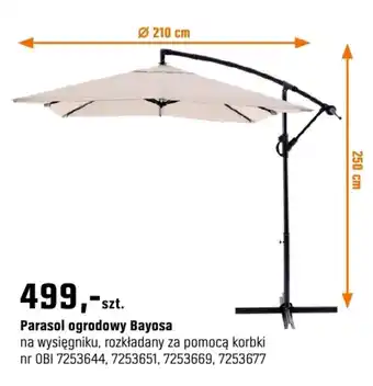 OBI Parasol ogrodowy Bayosa oferta