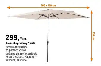 OBI Parasol ogrodowy Sarita oferta