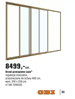 OBI Drzwi przesuwne Luxe oferta