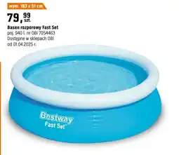 OBI Basen rozporowy Fast Set oferta