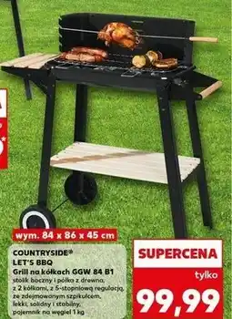 Kaufland Grill na kółkach ggw 84 b1 x 86 45 cm K-Classic Let's Bbq oferta