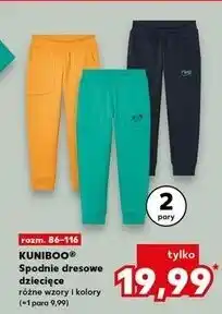 Kaufland Spodnie dresowe dziecięce 86-116 Kuniboo oferta