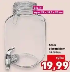 Kaufland Słoik z kranikiem 3 l oferta