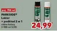 Kaufland Lakier white varnish Parkside oferta