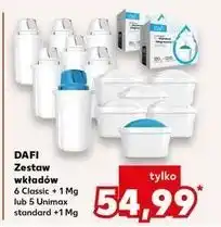 Kaufland Wkłady filtrujące classic mg+ Dafi oferta