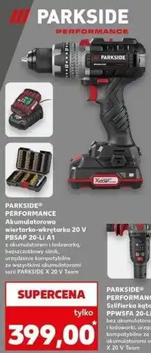 Kaufland Wiertarko-wkrętarka akumulatorowa 20 v Parkside oferta