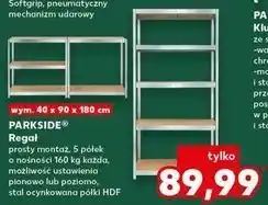 Kaufland Regał 5 półek 90 x 180 40 cm Parkside oferta