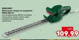 Kaufland Nożyce elektryczne do żywopłotu 450 w Parkside oferta