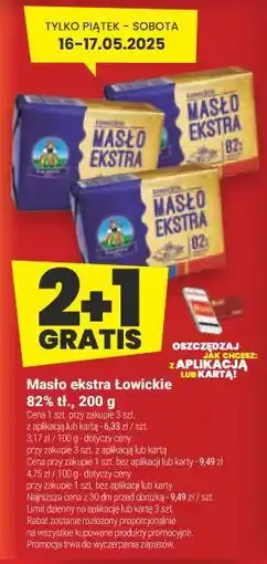 Twój Market Masło ekstra Łowickie 82% oferta