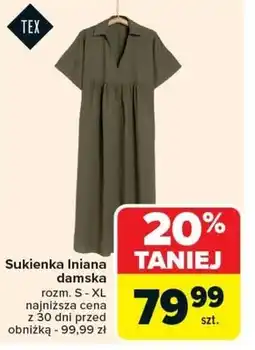 Carrefour Sukienka damska TEX oferta