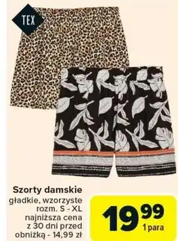 Carrefour Market Szorty damskie TEX oferta