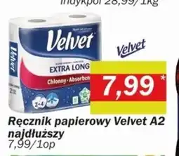 Społem Velvet Extra Long Ręcznik papierowy 2 rolki oferta