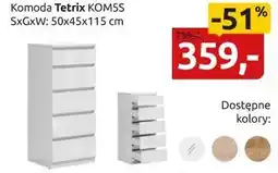 Black Red White Komoda Tetrix KOM5S oferta