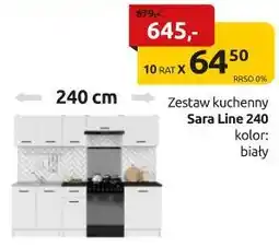 Black Red White Zestaw kuchenny Sara Line 240 biała oferta