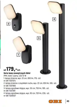 OBI Seria lamp zewnętrznych Odiel oferta