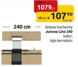 Black Red White Zestaw kuchenny Junona Line 240 kolor: dąb bernstein oferta