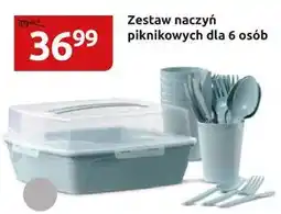 Black Red White ZESTAW NACZYŃ PIKNIKOWYCH W POJEMNIKU DLA 6 osób oferta