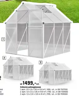 OBI Szklarnia poliwęglanowa oferta