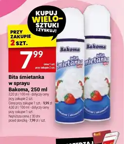 Twój Market Bita śmietanka w sprayu Bakoma oferta