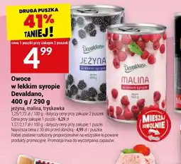 Twój Market Owoce w lekkim syropie Devaldano oferta