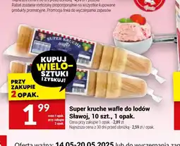 Twój Market Super kruche wafle do lodów Sławoj oferta