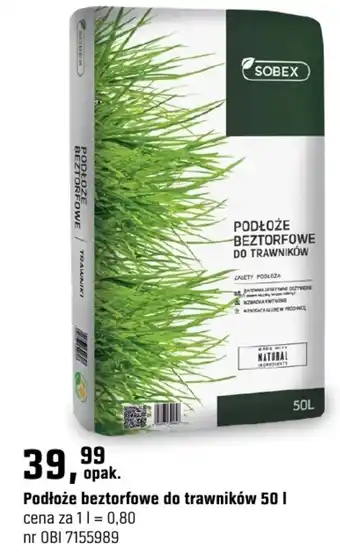 OBI Podłoże beztorfowe do trawników oferta